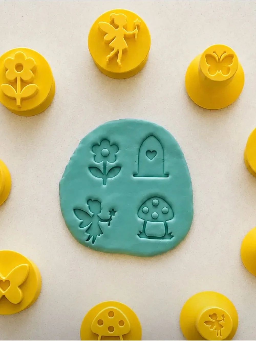 Fairy Garden Play Dough Stamps | 9 Piece Set - new!